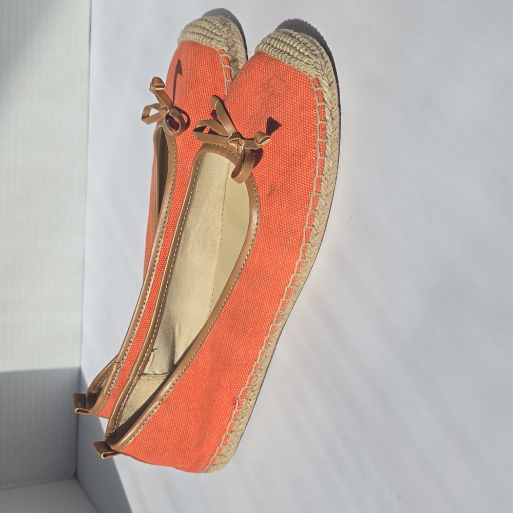 Franco Sarto Orange Espadrille Flats